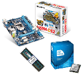 Kit Intel - Placa Mãe H61M + CPU G620 Dual Core 2.6Ghz + 4GB